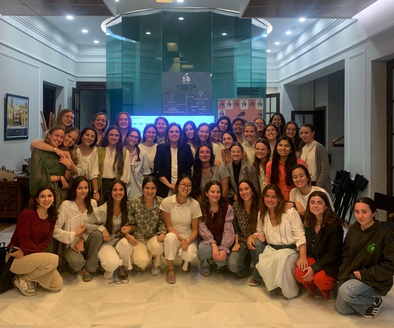 Rocío Arranz en el Programa Work It del Colegio Mayor Alborán de Sevilla